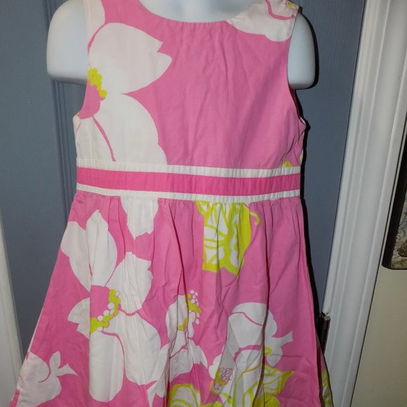 Lilly Pulitzer Mini Gosling Pink W/Flowers Dress - Picture 2 of 3